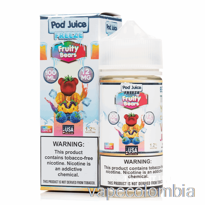 Vape Kit Completo Frozen Fruity Bears - Jugo De Vaina - 100ml 6mg